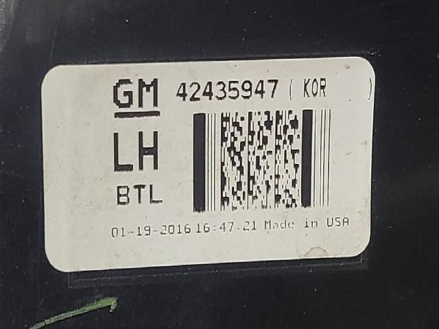 2016 Chevrolet Trax Rear,Left TailLight 42435947