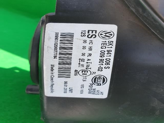 2010 Volkswagen Golf Right Halogen Headlight 5K1941006S