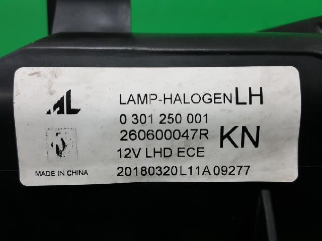 2012 Renault Fluence New SM3 SE Left Halogen Headlight 260600047R