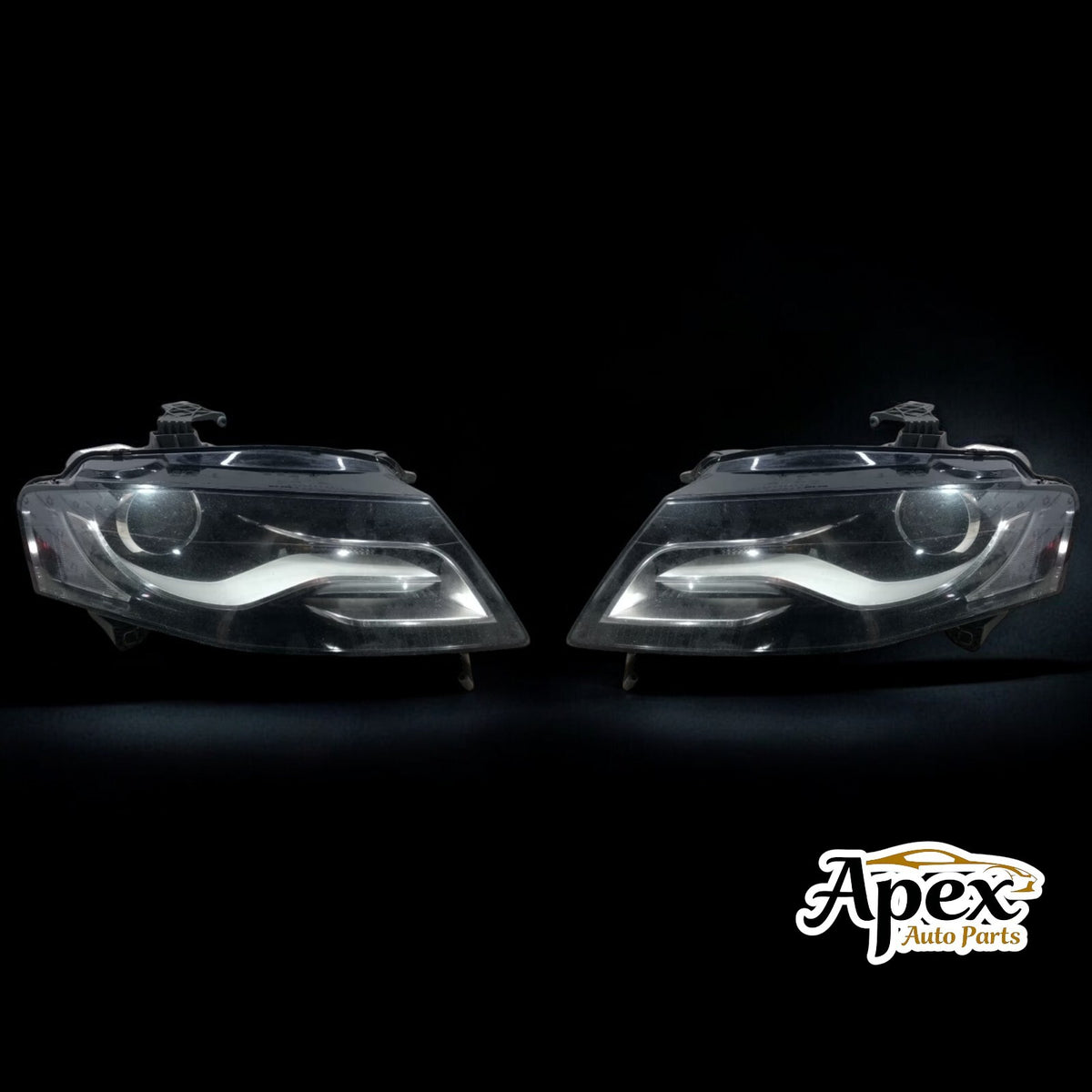 Audi A4 B8 B8 8K 2007-2011 LED PAIR Headlight Used OEM 8K0941029AJ 8K0941030AJ
