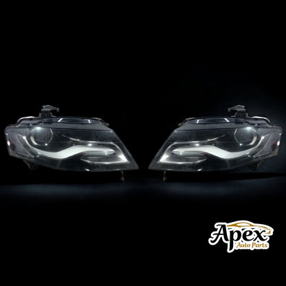 Audi A4 B8 B8 8K 2007-2011 LED PAIR Headlight Used OEM 8K0941029AJ 8K0941030AJ