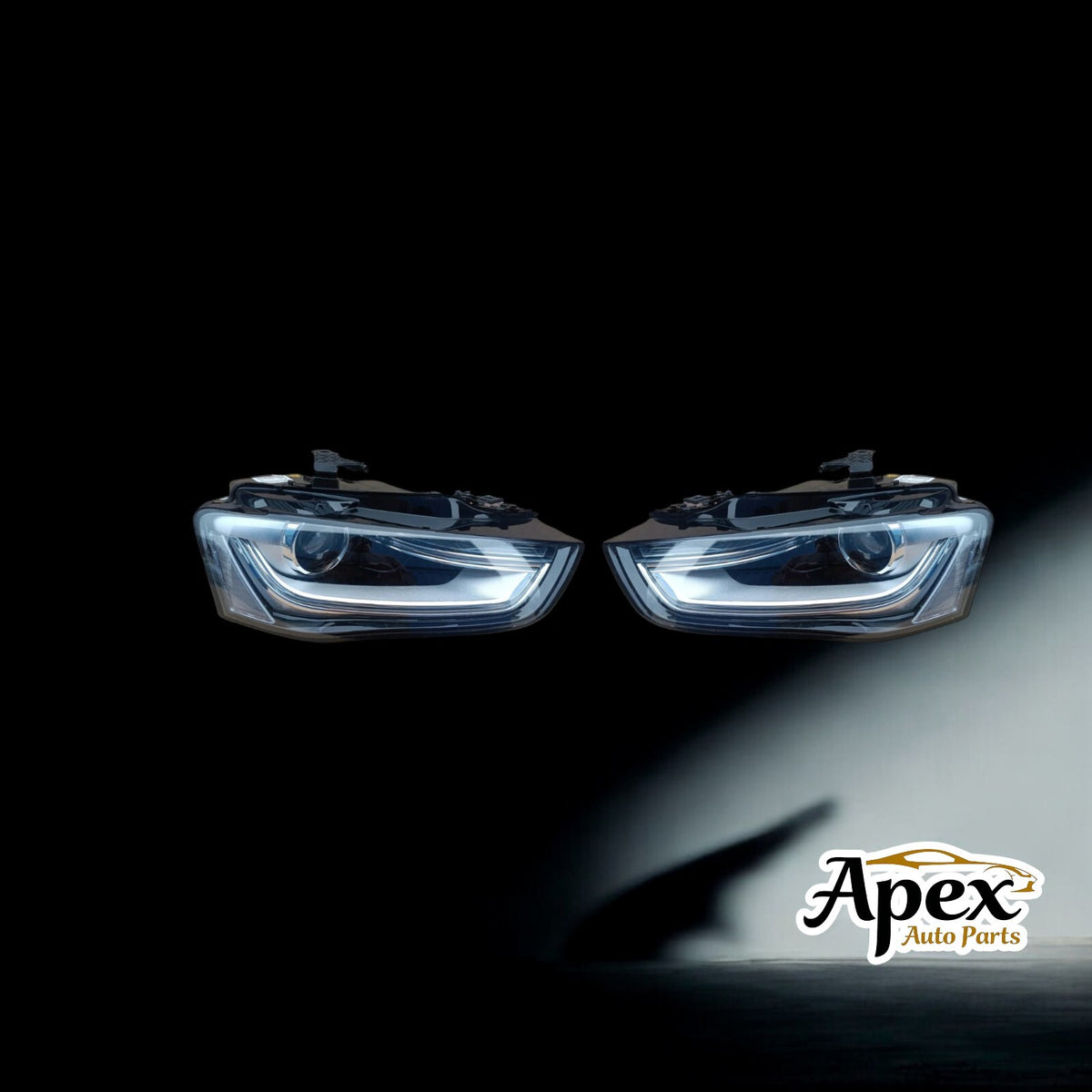Audi A4 B8 B8 8K 2011-2016 LED PAIR Headlight Used GENUINE 8K0941043C 8K0941044C