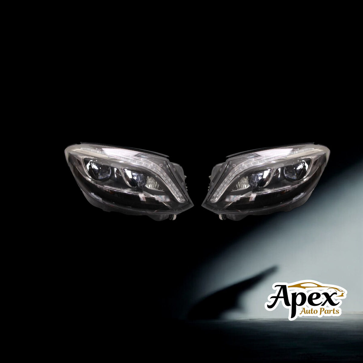 Mercedes-Benz S-class 2013-2017 PAIR Headlight Used OEM A2229061704 A2229061804