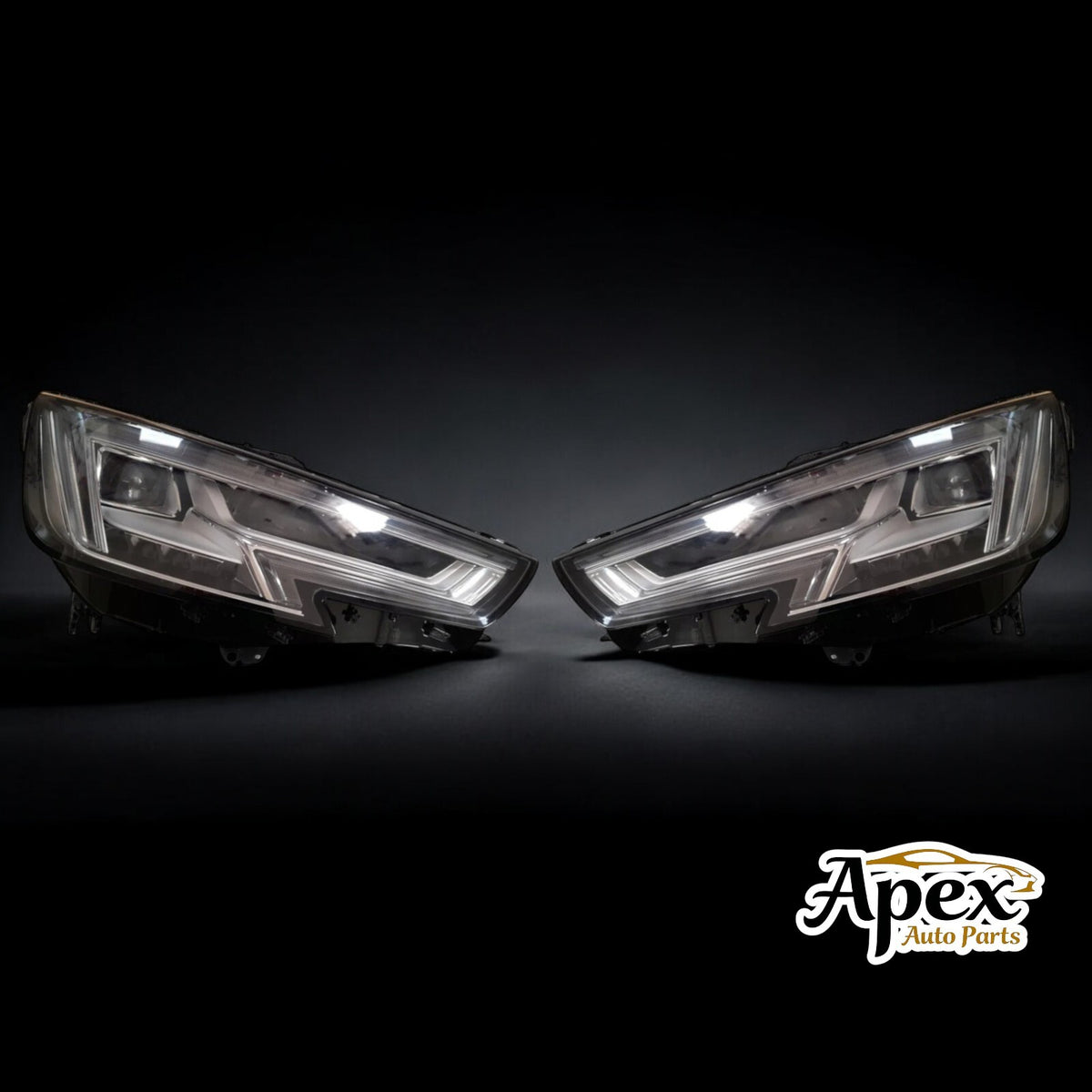 Audi A4 B9 B9 8W 2015-2019 LED PAIR Headlight Used GENUINE 8W0941033 8W0941034