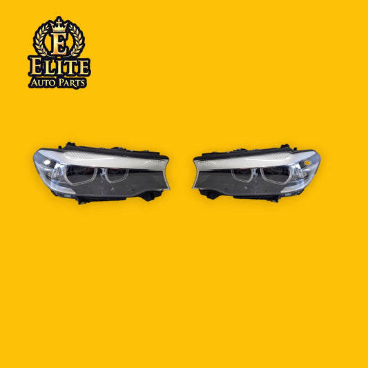 BMW 5 Series G30, G31 2017-2020 LED PAIR Headlight Used GENUINE 7214951 7214952