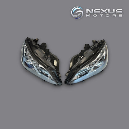 Mercedes-Benz E-class 2013-2016 PAIR Headlight Used OEM A2128202339 A2128202439