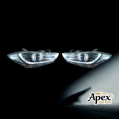 Hyundai Elantra AD 2016-2019 PAIR Headlight Used OEM 92101F2000 92102F2000