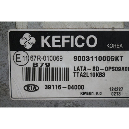 Kia Picanto II 3D II 5D 2011-2015 Engine Control Unit Used GENUINE 3911604000