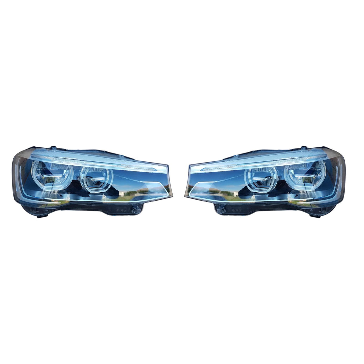 BMW X3 F25 LCI, F26 LED Headlight PAIR USED GENUINE 7401143 7401144