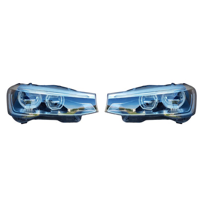 BMW X3 F25 LCI, F26 LED Headlight PAIR USED GENUINE 7401143 7401144