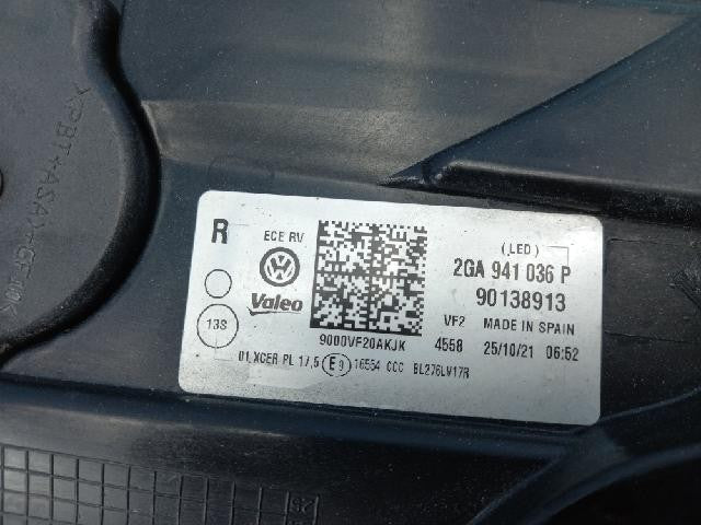 2022 Volkswagen TDI Right LED Headlight 2GA 941 036