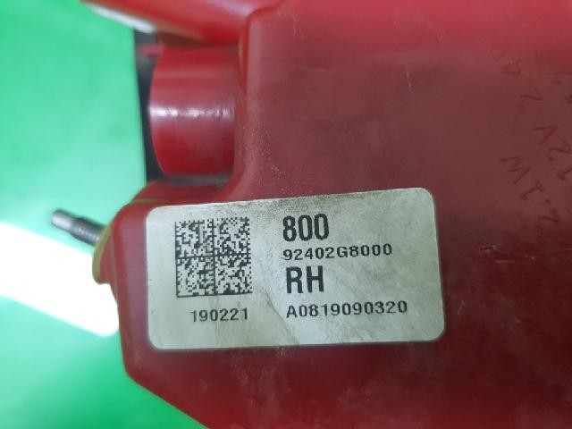 2019 Hyundai Azera Grandeur IG Rear,Right TailLight 92402 G8000