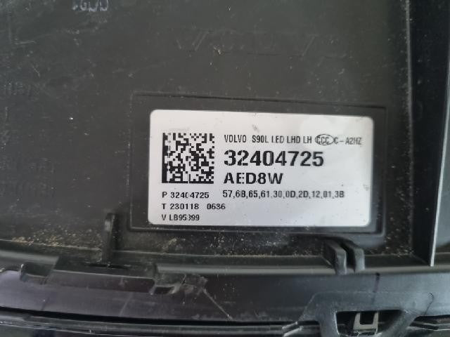 2022 Volvo The New S90 Left LED Headlight 32404725