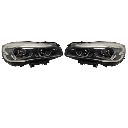 BMW 2 Series F45 F46 LCI LED Headlight PAIR USED GENUINE 8739853 8739854