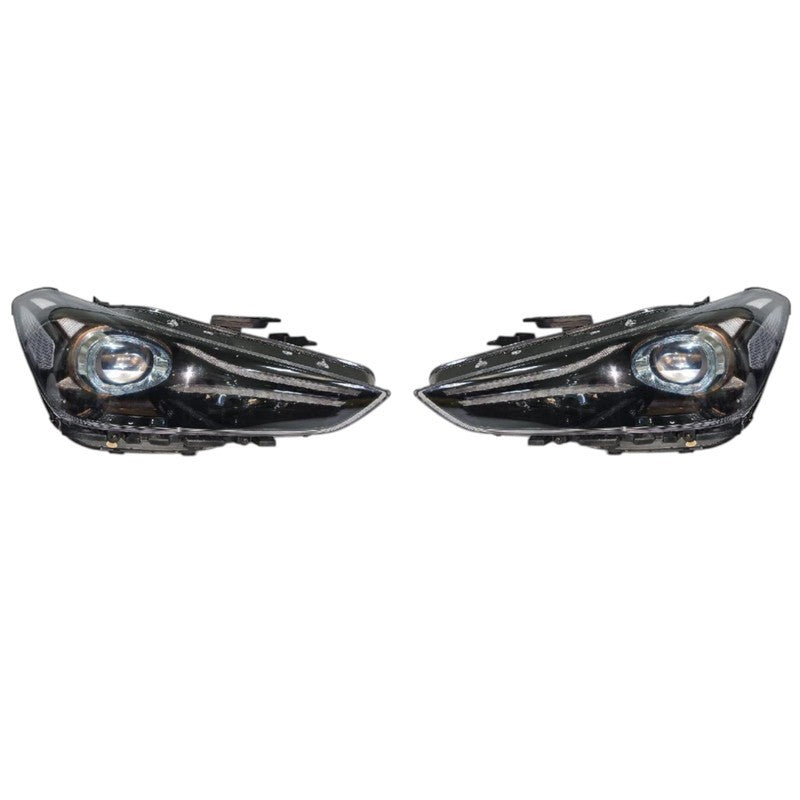 Genesis G70 17 IK LED Headlight PAIR USED GENUINE 92101 G9150 92102 G9150