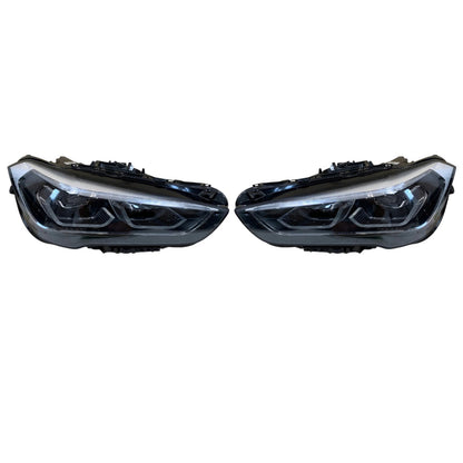BMW X1 F48 LCI Adaptive LED Headlight Pair Set USED GENUINE 9477825 9477826