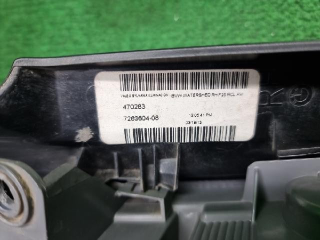 2011 BMW X3 Rear,Right TailLight 7263604-08