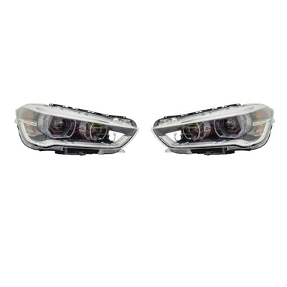 BMW X1 F48 LED Headlight PAIR USED GENUINE 7436461 7436462