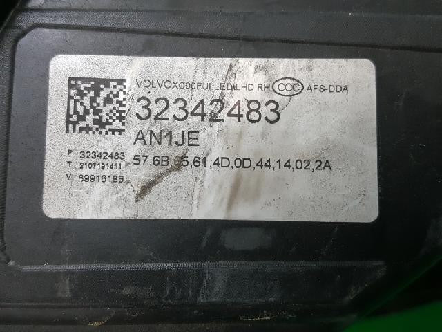 2021 Volvo XC90 Right Headlight 32342483