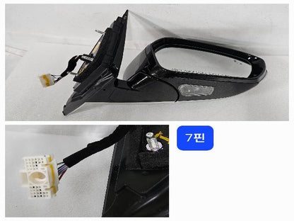 2019 Hyundai Azera Grandeur IG Right Black Side Mirror 87620 G8090NB9