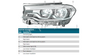BMW 5 Series F90, G30, G31, G38 2017-2020 LEFT Headlight Used OEM 7214961