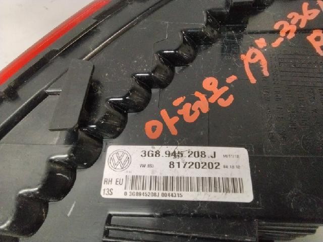 2019 Volkswagen Arteon TDI Rear,Right TailLight 3G8945208J