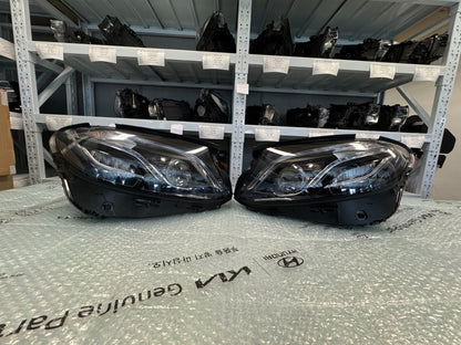 Mercedes-Benz E-class 2016-2020 PAIR Headlight Used OEM A2139069504 A2139069604