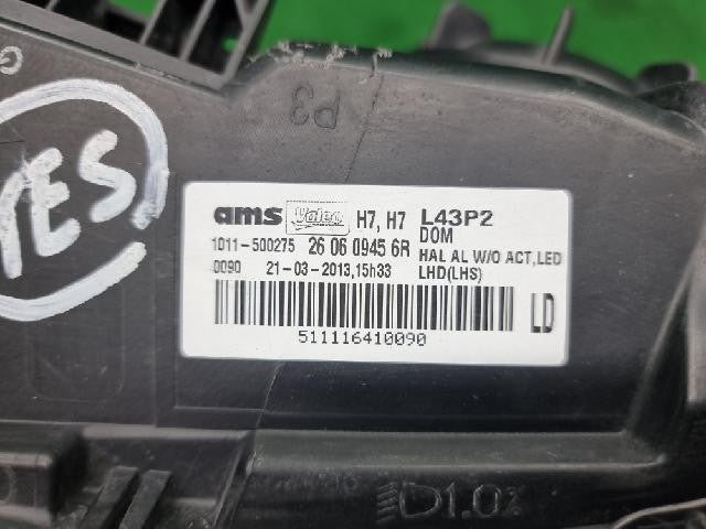 2013 Renault SM5 Latitude NewSM5 Platinum Left LED Headlight 260609456R