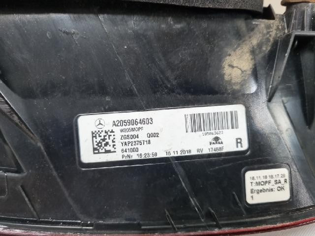 2019 ES AMG C 43 4MATIC Saloon Rear,Right TailLight A2059064603