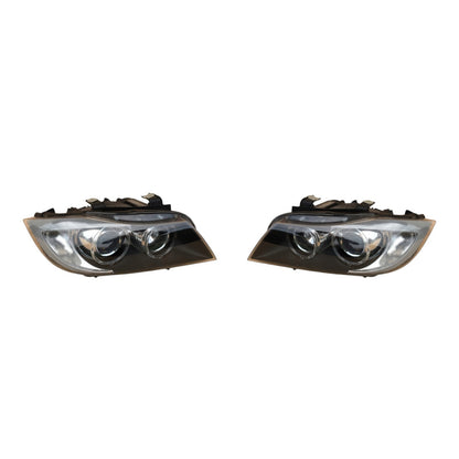 BMW 3 Series M3 E90 E91 Xenon Headlight PAIR USED GENUINE 7161667 7161668