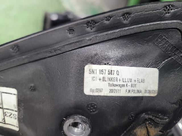 2011 Volkswagen TDI Right Side Mirror 5N1857507Q