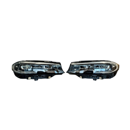 BMW 3 Series G20 G21 Adaptive LED Headlight Pair USED GENUINE 8496155 8496156