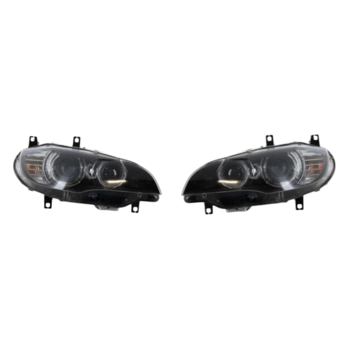 BMW X6 E71, E72 Hybrid, E70 Xenon Headlight PAIR USED GENUINE 7287009 7287010