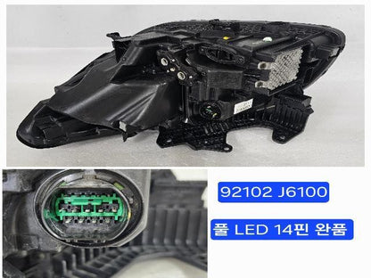 2018 KIA K900 The K9 Right LED Headlight 92102 J6100
