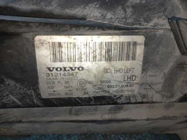 2011 Volvo S80 Left Headlight