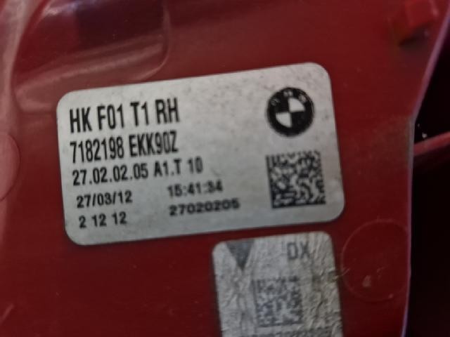 2012 BMW 740Li Rear,Right LED TailLight 7182198