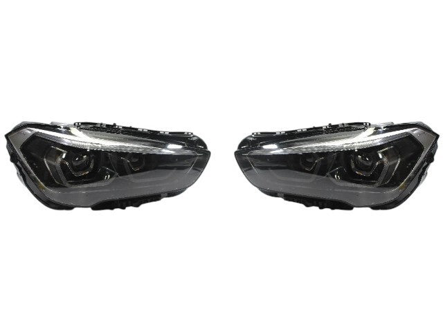 BMW X1 F48 LCI LED Headlight Pair USED GENUINE 9477811 9477812