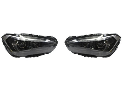 BMW X1 F48 LCI LED Headlight Pair USED GENUINE 9477811 9477812