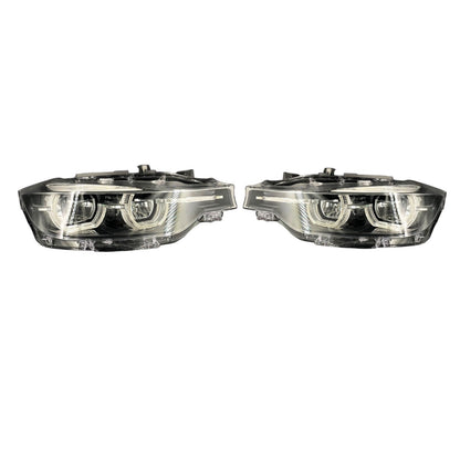 BMW 3 Series F30, F31, F35 LCI LED Headlight (Black Line) PAIR 8492473 8492474